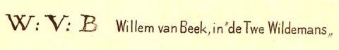 Insigne Willem Van Beek