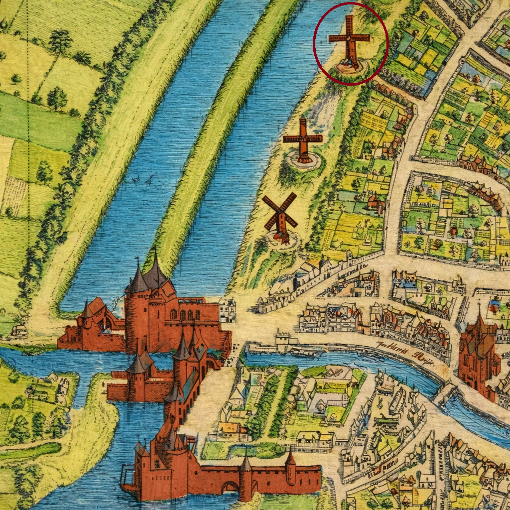 Drakenhoofd molen Brugge