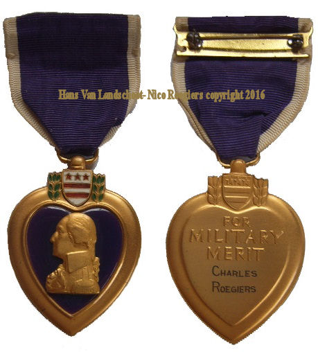 Purple Heart of Charles Roegiers
