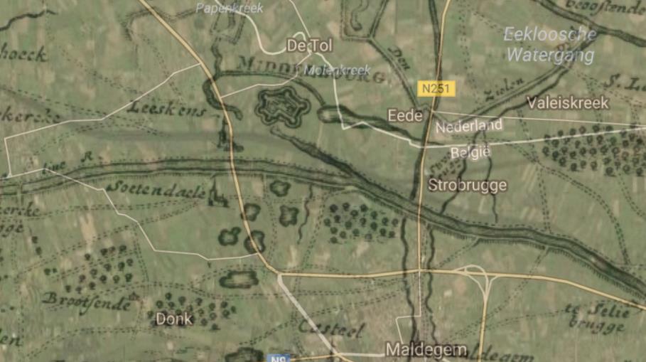 Zoetendaele overlay 1700