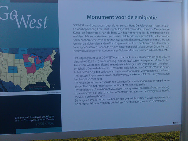 Go West memorial in Adegem
