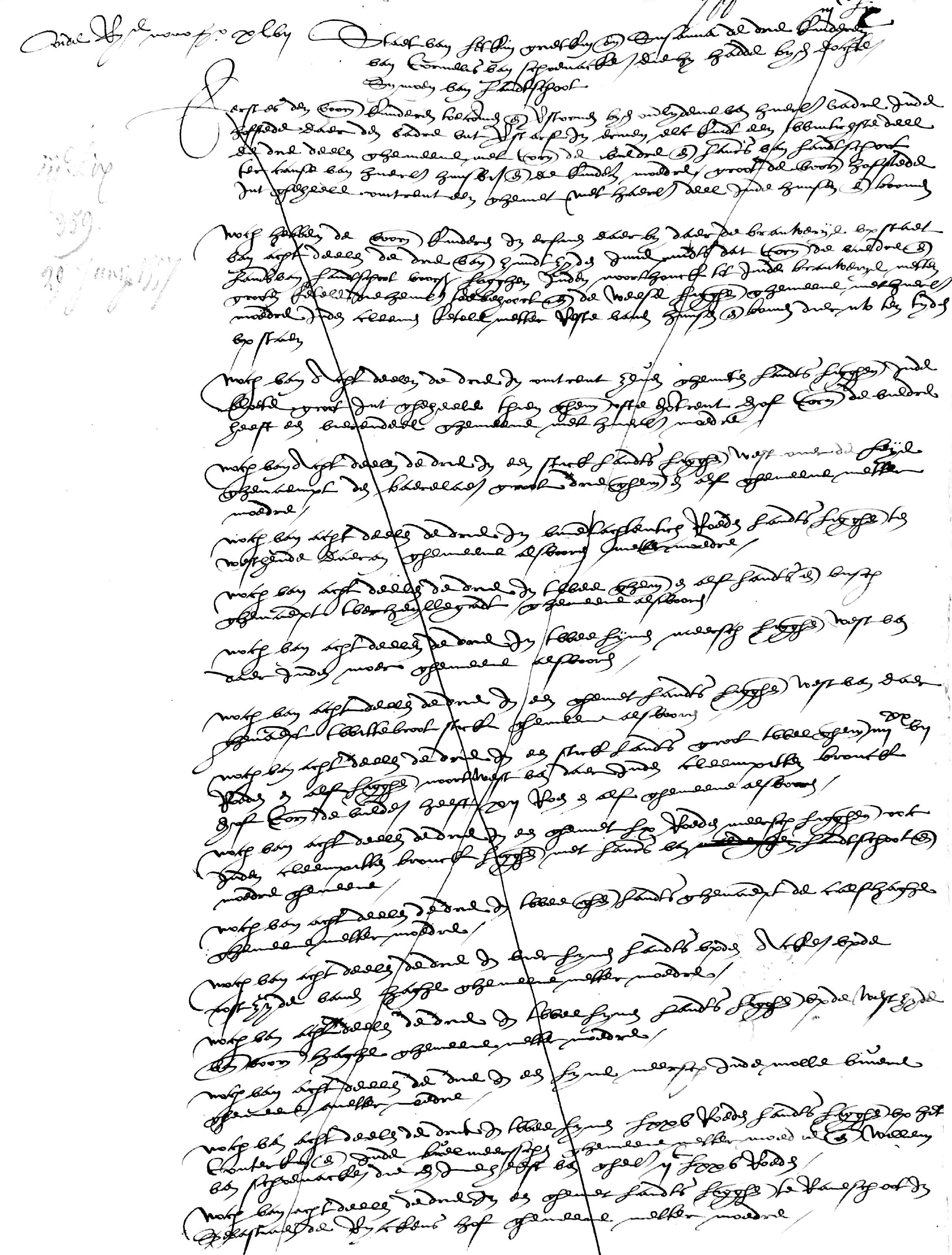 Weesakte van Kathelijne van Landschoot, Eeklo 1557