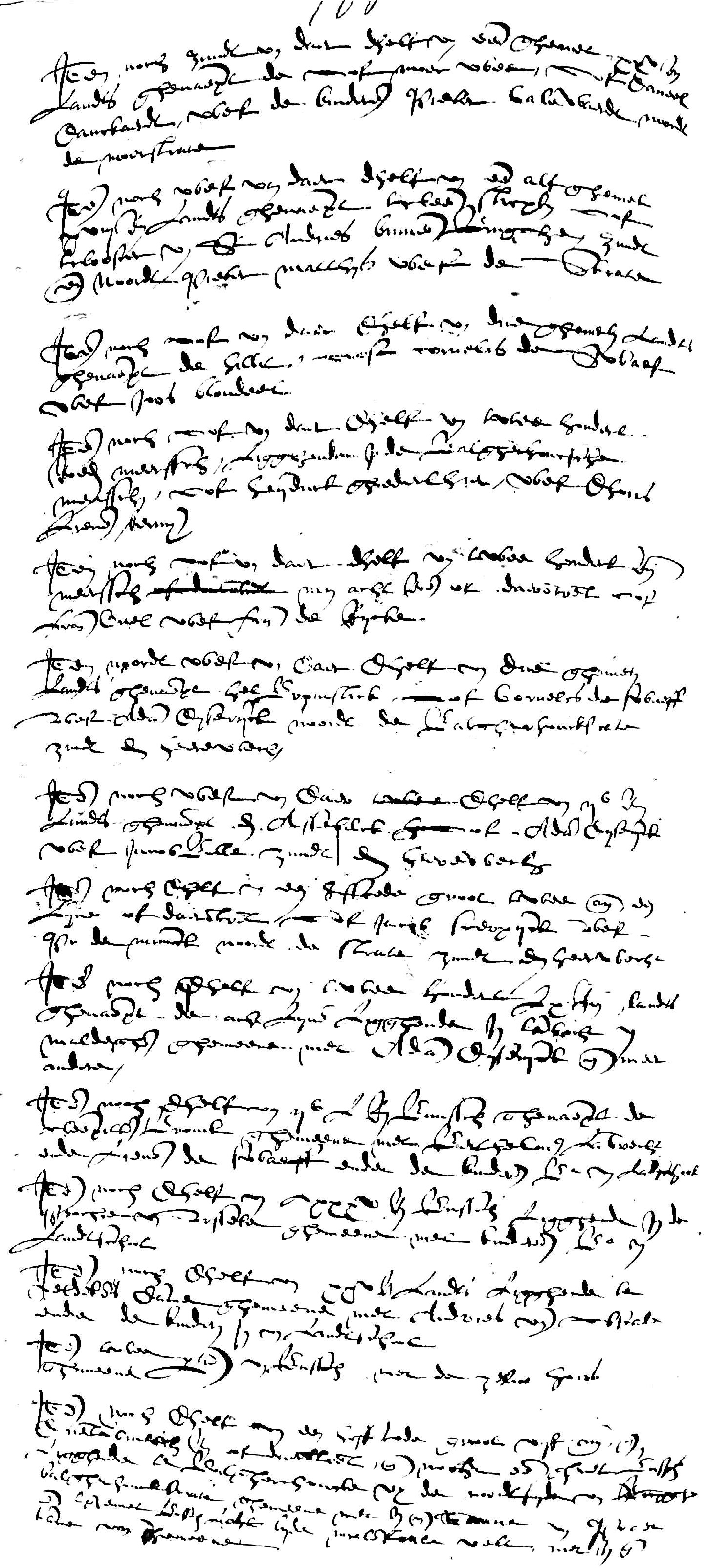 Weesakte Eeklo 1581 betreffende Vincent de Swaef, scan 2